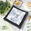 JarThenaAMCS 50Pcs Blue Floral Paper Napkins Butterfly Flower Luncheon Napkin Dessert Dinner Hand Napkin for Spring Summer Wedding Bridal Baby Shower Birthday Garden Tea Party Supplies view 3
