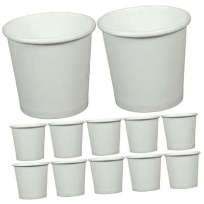 OUNONA 100pcs Paper Cups Disposable Beverage Cups for Parties Tasting and Snacks White Test for Rinse and Espresso Use