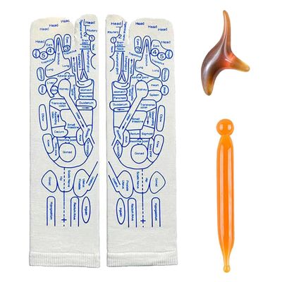 Acupressure Reflexology Socks with Trigger Point Massage Tool, Foot Reflexology Socks for Women and Men, Foot Pain Relief at Home (1 Pair, Men)