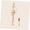 BUTIFULSIC Silicone Toothbrush for Toddlers Boys and Girls Brush Training Brush Soft Bristles Oral Care Tool Random Color view 2
