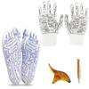 YAMIELO Reflexology Socks and Gloves Tool Set, Foot Massage Socks for Foot Pain Relief (Small) view 1