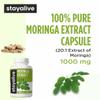 STAY ALIVE Moringa Capsules 1000mg, 20:1 Extract, 120 Pills, Green Superfood with Extra Strength, 100% Pure Oleifera Leaf Powder, 2 Months Supply, All Natural, Non-GMO & Gluten Free Moringa Supplement view 3