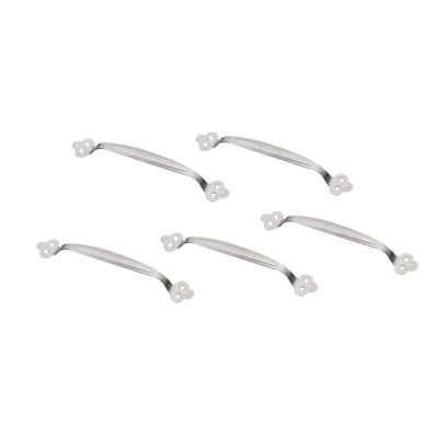 FRCOLOR 5pcs Stainless Steel Bathroom Grab Bar Dual Holes Anti-Slip Armrest Safety Handrail for Bathtub and Toilet Support Capacity Durable and Easy to Install