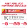 Clif Bloks Sours - Strawberry Lemonade Flavor with Caffeine - Energy Chews - Non-GMO - Plant Based - Fast Fuel for Cycling and Running - Quick Carbohydrates and Electrolytes - 2.12 oz. (18 Count) view 2