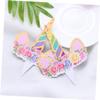Vaguelly Unicorn Cake Toppers 24pcs Birthday Party Decorations Unicorn Decorations Cupcake Toppers Cake Picks view 4