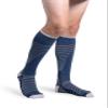Unisex Motion Flow Tech Compression Socks 20-30mmHg - for Men & Women - Graduated Stockings for Varicose Veins, Edema, Athletes, Pregnancy, Travel, Nurses, Runners & DVT - Deep Sea - Small Long view 1