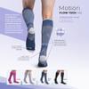 Unisex Motion Flow Tech Compression Socks 20-30mmHg - for Men & Women - Graduated Stockings for Varicose Veins, Edema, Athletes, Pregnancy, Travel, Nurses, Runners & DVT - Deep Sea - Small Long view 2