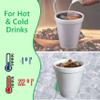 12 OZ Foam Cups for Hot & Cold Drinks. USA-Made 50-Pack - Ideal Styrofoam Coffee Cups, Insulating To-Go Cups for Soda, Tea, Juice - Sturdy, Disposable & comparable to Industry standard 12J12 view 3
