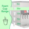 10OZ Foam Cups With Lids for Hot & Cold Drinks, USA-Made 100-Pack - Ideal Styrofoam Coffee Cups, Insulating To-Go Cups for Soda, Tea, Juice - Sturdy, Disposable & comparable to Industry standard 10J10 view 3