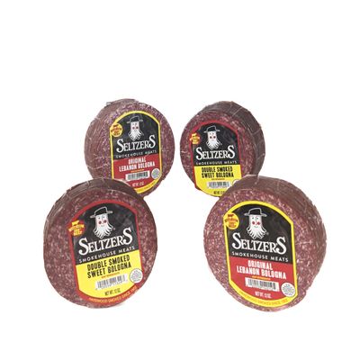 Generic Seltzer's Lebanon Bologna 12 oz (Pack of 2) and Seltzer's Double Smoked Sweet Lebanon Bologna 12 oz (Pack of 2)