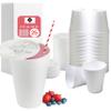 16 OZ Foam Cups With Lids for Hot & Cold Drinks, USA-Made 25-Pack.Ideal Styrofoam Coffee Cups, Insulating To-Go Cups for Soda, Tea, Juice - Sturdy, Disposable & comparable to Industry standard 16J16 view 1