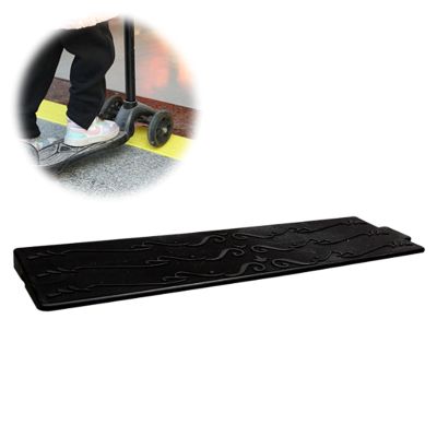 Wheelchair Ramp, Bike Ramp, Ramps for Mobility Scooters, Portable Lightweight Heavy Duty Plastic Driveway Curb Ramps, Can Be Spliced, for Curb Ramps, Lightweight Scooter, Wheelchair (Color : Black,