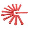 1040 O-Rings - Orthodontic Elastomeric Ligature Ties for Braces. Elastic O-Ring Rubber Bands for Orthodontic Brackets. (Red Orange) view 1
