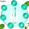 Freshee Bead -5 in 1 Disposable Mini Toothbrush with Toothpaste Bead + Floss + Pick + Tongue Scraper | Travel Size | Individually Wrapped | Soft | Extra Mint | Travel Set | Oral Care view 3
