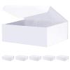 BLK&WH 6 Gift Boxes 11.5x8.1x3.8 Inches, Large White Magnetic Bridesmaid Proposal Boxes with Lids (Matte White) view 1