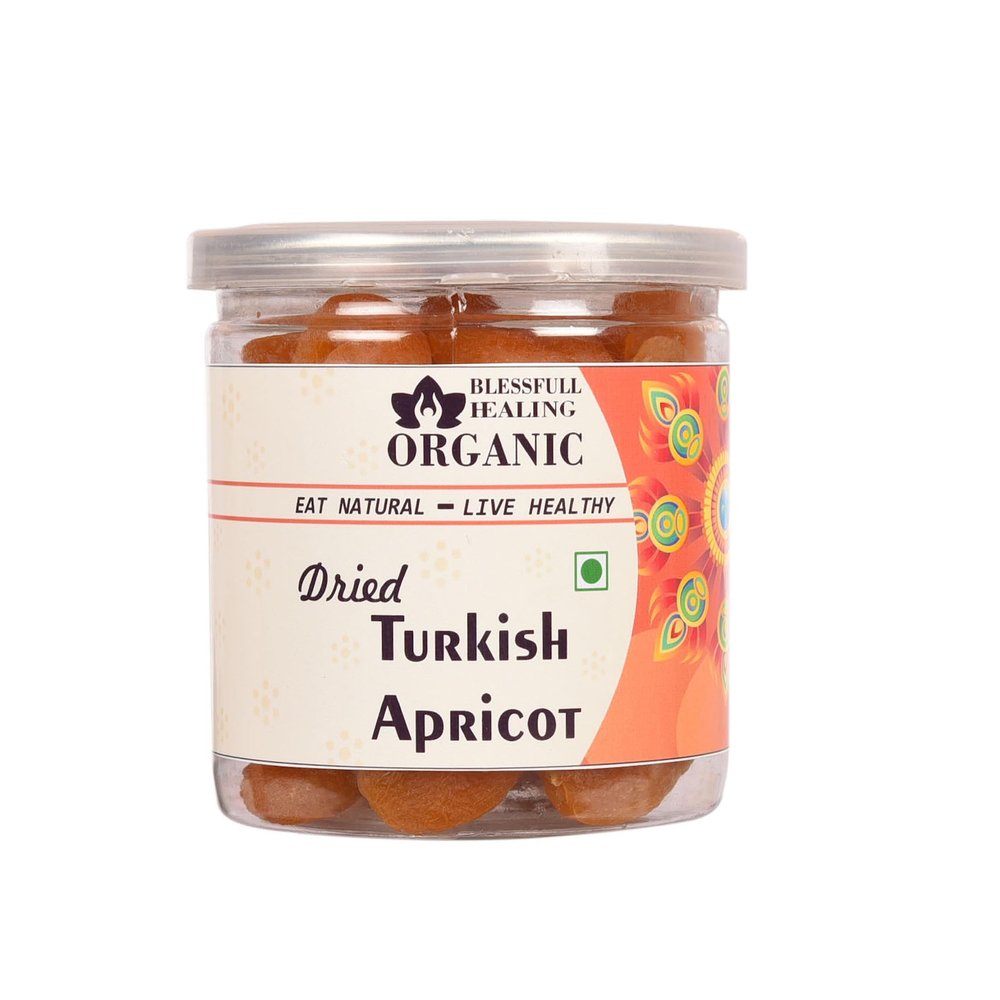 Blessfull Healing Organic Dried Turkish Apricot 300 Gram Airtight Container