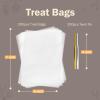 Egofine 200 PCS 2.8mils Clear Cellophane Treat Bags 5x7 Inches Clear Cellophane Gift Bags with 4" Twist Ties, Goodie, Cookie, Candy, for Treats Gifts Giving Birthday Party Favors view 2