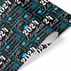 MyPhotoPrint Personalized Wrapping Paper Roll Class of 2024 Gift Wrap Wrapping Paper Roll Blue for Teens Son Daughter Grandson view 3