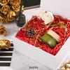BLK&WH 6 Collapsible Gift Boxes with Magnetic Lids, 7.5x7.5x3 Inches, Bridesmaid Proposal Boxes, Matte White view 2