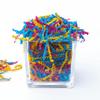 BOXHOME Shred Paper Filler (1/2LB) Crinkle Cut Paper for Wrapping & Filling Gift Basket Gift Boxes, Magenta, Yellow and Blue-Fiesta Mix view 3