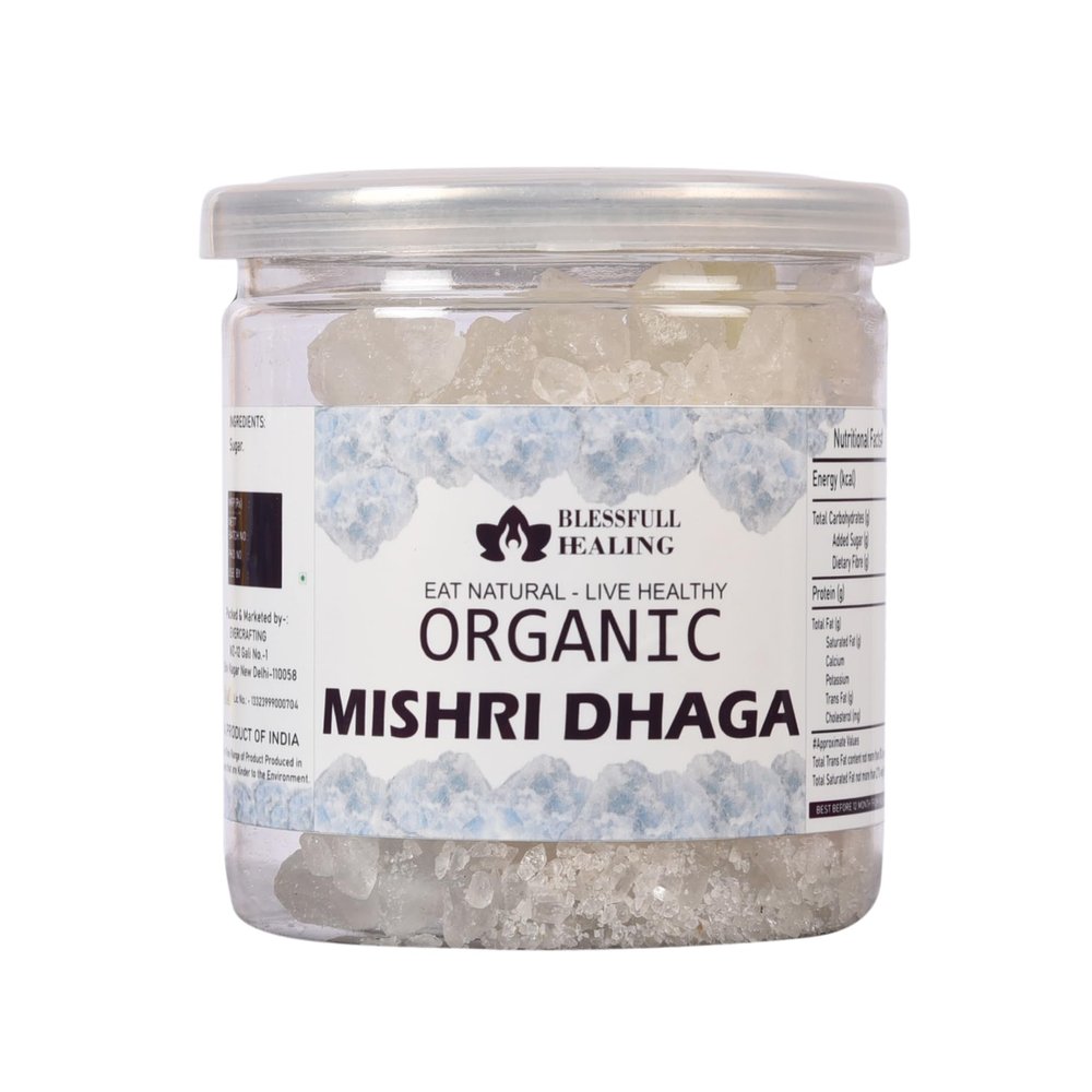 Blessfull Healing Organice Mishri Dhaga 1 lb (453 Gram) Airtight Container