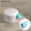 ARGOMAX Leak Proof Retainer Cleaner Case, Denture Cups for Soaking Dentures, Denture Travel Case (White+Blue). view 3