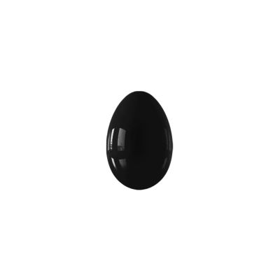 KAKAYE Obsidian Yoni Egg Kegle Massage Ball for Women Exercise Natural Stone Yoga Massage Ball(1 Undrilled-30x20mm)