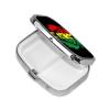 2 Compartments Travel Pill Organizer Daily Pill Case Reggae Rasta Flag Lion Small Pill Box for Pocket Purse Portable Pill Container Medicine Vitamin Organizer view 2
