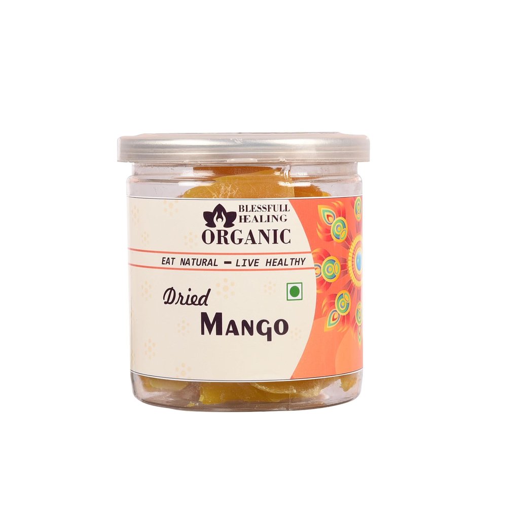 Blessfull Healing Organic Dried Mango 300 Gram Airtight Container