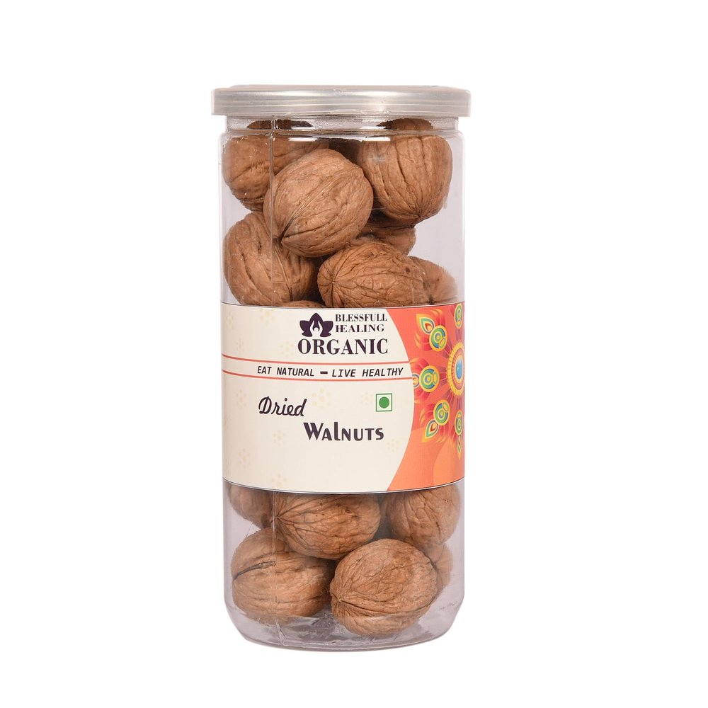 Blessfull Healing Organic Dried Walnuts 300 Gram Airtight Container