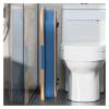 NATTCO Folding Portable Bucket Portable Mop Bucket Foldable Laundry Basket with Wheel Folding Basin Household Item Washing Fishing Camping Basin (Color : T 22.2X19.6CM) view 3