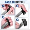 4 Pcs Replacement Ski Glides Black Walker Ski Glide Compatible with Stander EZ Fold-N-Go Walker, Able Life Space Saver Walker and Signature Life Elite Travel Walker view 3