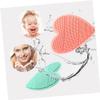 Healeved Scalp Massager Brush Soft Silicone Hair Washing Tool for Gentle Massage Brush for Comfortable Hair Cleaning Green view 3