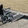 VEVOR Portable Wheelchair Ramp 2FT, Non-Slip Aluminum Folding Handicap Ramp, Door Threshold Ramps for Wheelchair for Home,Wheel Chair Ramp Steps, Cars, Scooter, Cart, Curbs, Stairs view 2