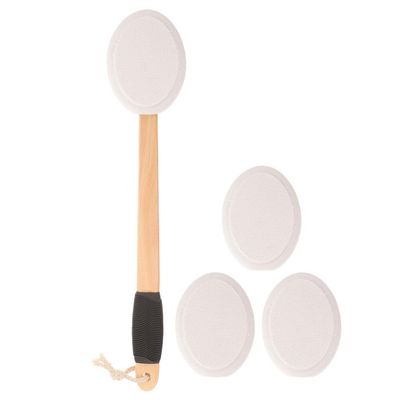NOLITOY 1set Back Lotion Applicator with Replacement Handle Cream Applicator for Easy Application of Lotions and Sunscreen - Design for Secure Grip