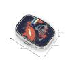 Pill Box 3 Compartment Square Small Pill Case Travel Pillbox for Purse Pocket American Football Metal Medicine Organizer Portable Pill Container Holder to Hold Vitamins Medication Supplements view 3