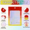 350 Pcs Mylar Bags for Food Storage 4x6 Mylar Bag with Window, Red Yellow Resealable Bags for Small Business Bulk Smell Proof Bag Freeze Dried Candy Sealable Packaging Coffee Bean Zipper Packaging view 2