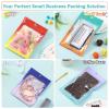 350 Pcs Mylar Bags for Food Storage 4x6 Mylar Bag with Window, Red Yellow Resealable Bags for Small Business Bulk Smell Proof Bag Freeze Dried Candy Sealable Packaging Coffee Bean Zipper Packaging view 3