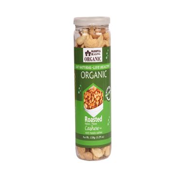 Blessfull Healing Organic Natural, Vegan Mint Masala Roasted Halves/Pieces Cashew Nuts Crunchy Kaju 150 Gram