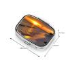 Pill Box 3 Compartment Square Small Pill Case Travel Pillbox for Purse Pocket Sunset at Honeymoon Island State Park Metal Medicine Organizer Portable Pill Container Holder to Hold Vitamins Medication view 3