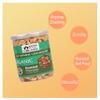 Blessfull Healing Organic Natural, Vegan Onion Garlic Roasted Peanuts Crunchy Healthy Snacks 300 Gram view 3