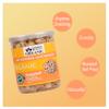 Blessfull Healing Organic Natural, Vegan Lemon Pepper & Garlic Roasted Halves/Pieces Cashew Nuts Crunchy Kaju 300 Gram view 4
