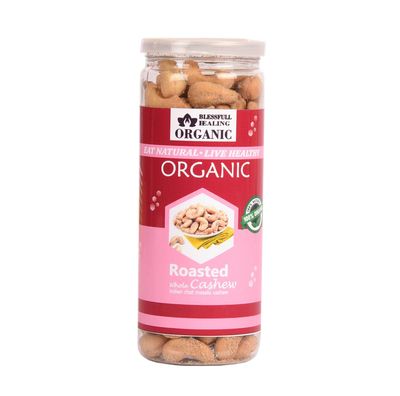 Blessfull Healing Organic Natural, Vegan Indian Chat Masala Roasted Whole Cashew Nuts Crunchy Kaju 150 Gram