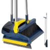 Abizarch Broom and Dustpan Set with Shower Cleaning Brush Portable Broom Dustpan Combo with Comb Teeth Upright Standing Floor Brush and Dustpan 180 Rotating Broom Dustpan with Broom Clip for Home Off view 3
