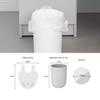 Waikas 2.6 Gallon Trash Bag with Handles, Unscented Clear Garbage Bags, 0.9Mil Thickness, 3g/pcs, Size 40x50cm, Pack of 112 view 2