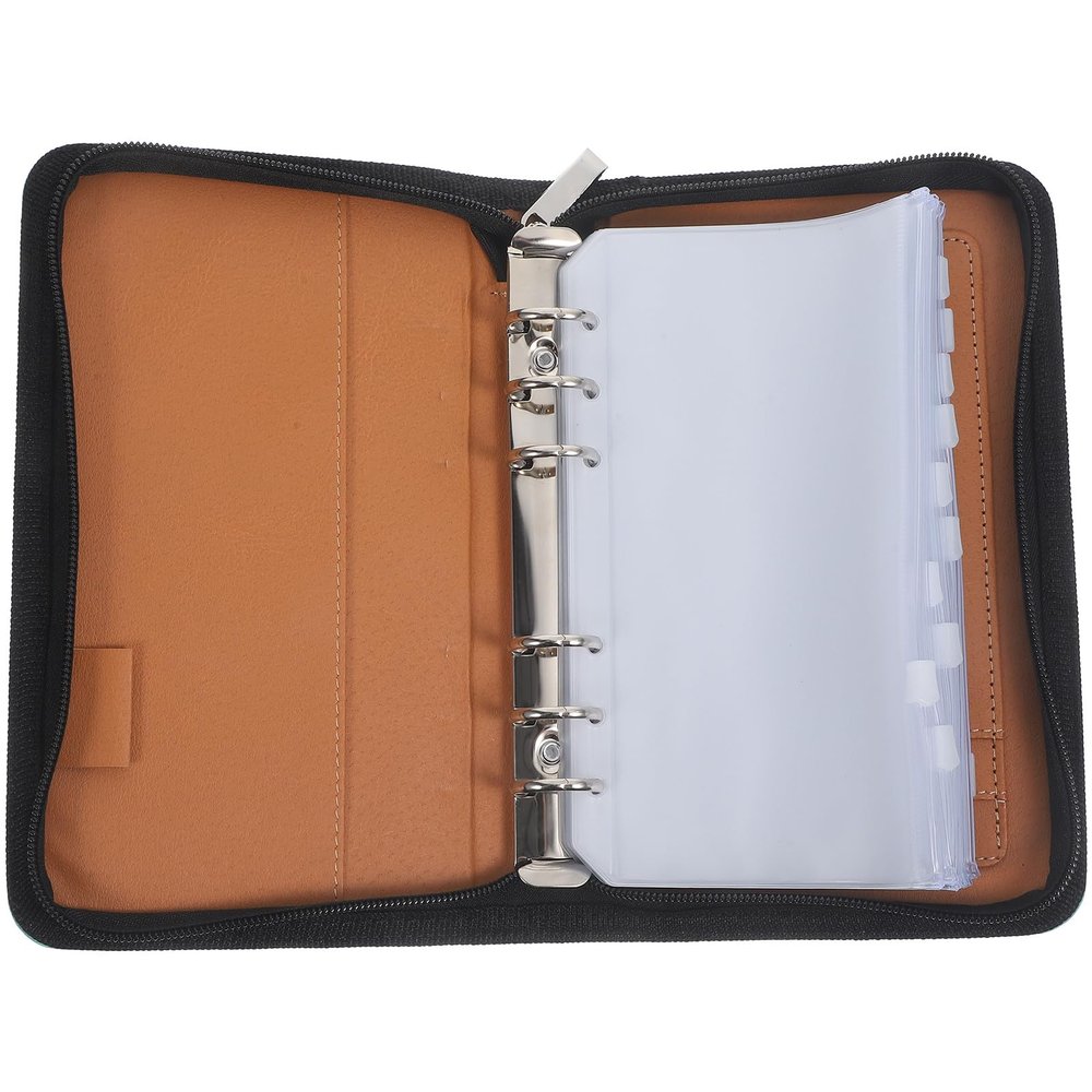 Travel Case for Purse Sturdy Pu Medicine Storage Box 6 Zipper Pouches Medicine Organizer