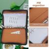 Travel Case for Purse Sturdy Pu Medicine Storage Box 6 Zipper Pouches Medicine Organizer view 3