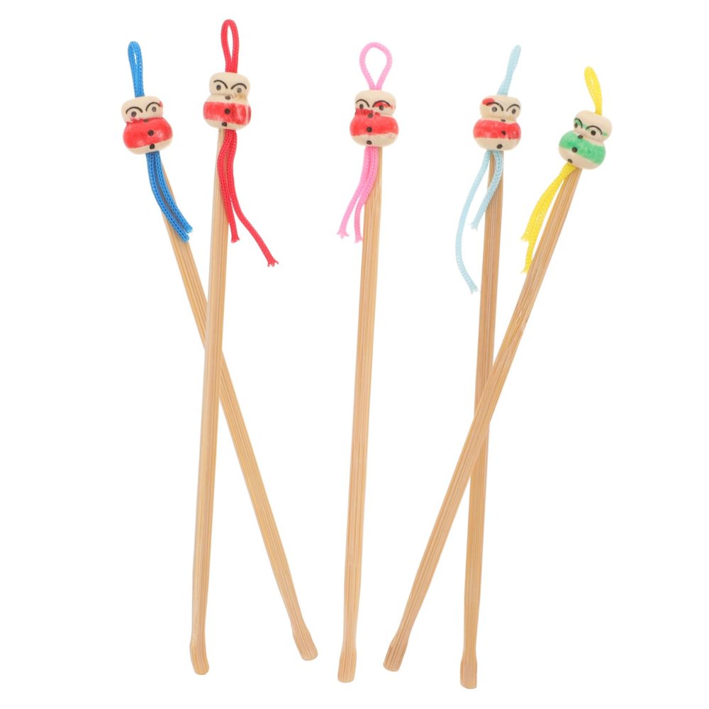 Didiseaon 5pcs Bamboo Ear Spoons Portable Earwax Removal Tools for Safe and Gentle Cleaning Compact Design for Easy Storage and Use for Maintaining Ear Health