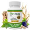 Life Tones Energy & Adrenal Support Capsules - Natural Energy Boost, Stress Relief, and Adrenal Health Formula - 60 Vegan Vitamins view 2