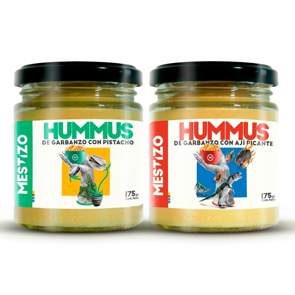 THEARG THE ARG | Pack Chickpeas Hummus with Red Pepper + Pistachios | for Chips Crackers Bread and More | Natural Healthy Snacks